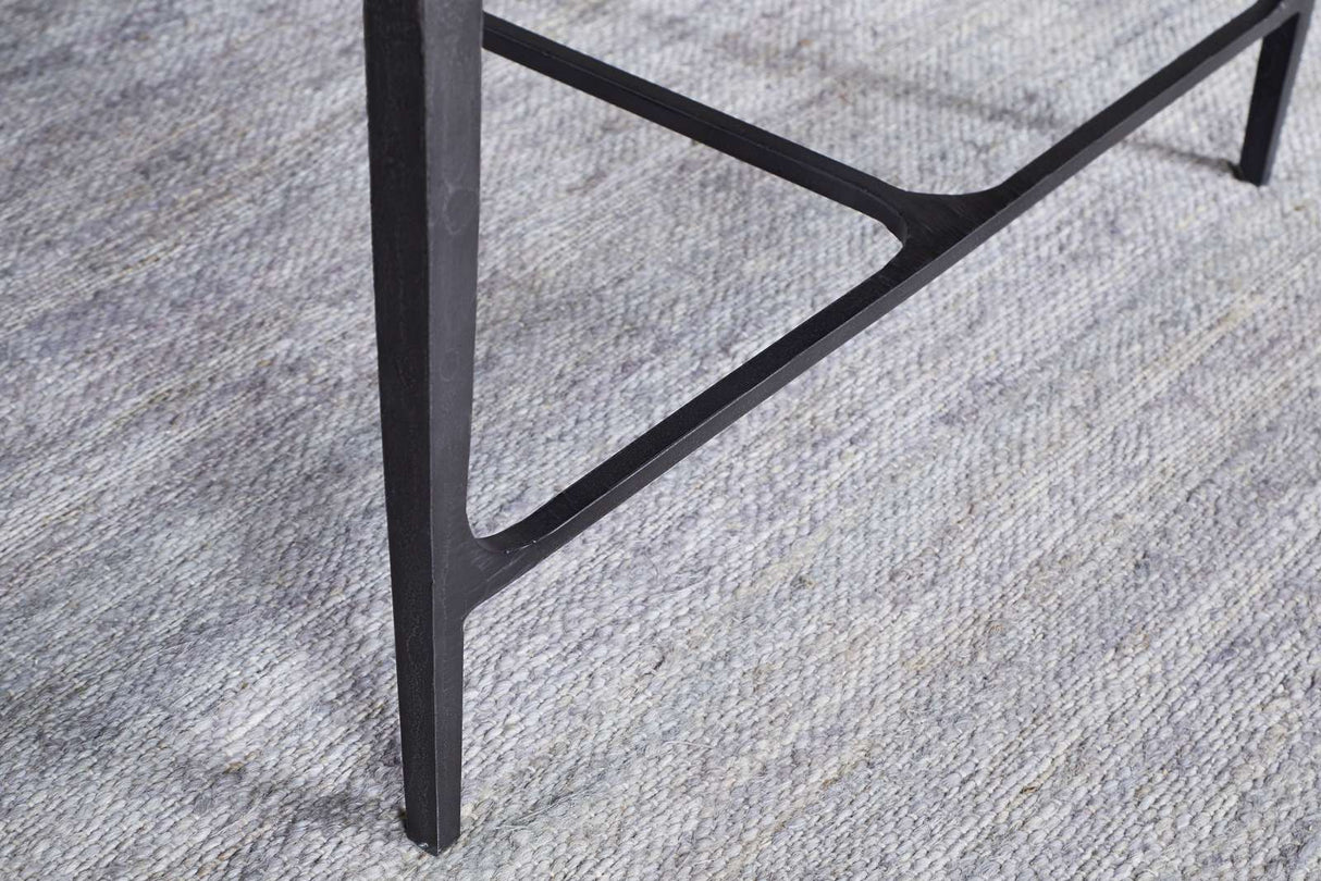Nkuku Sita Reclaimed Wood & Iron Coffee Table Chocolate Brown