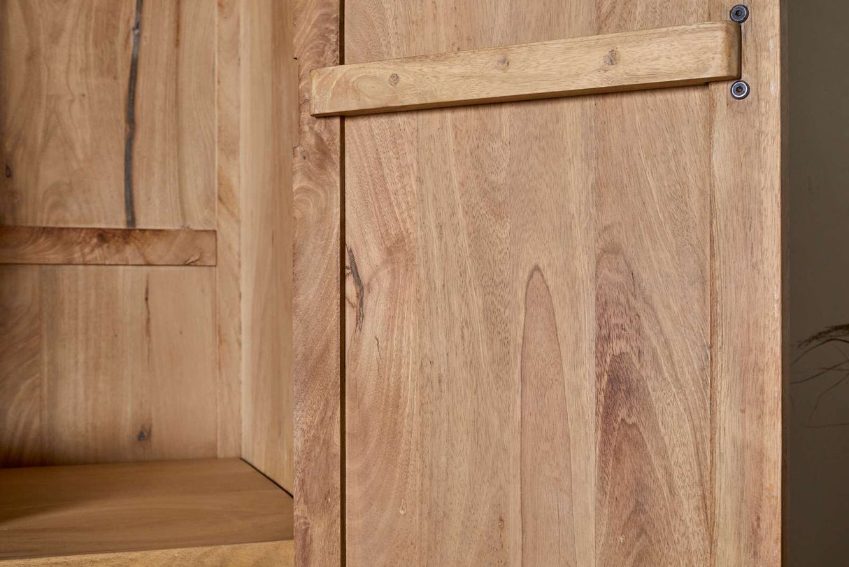 Nkuku Vivan Grooved Wardrobe Natural