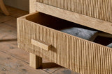 Nkuku Vivan Grooved Wardrobe Natural