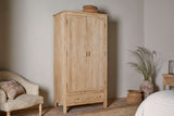 Nkuku Vivan Grooved Wardrobe Natural