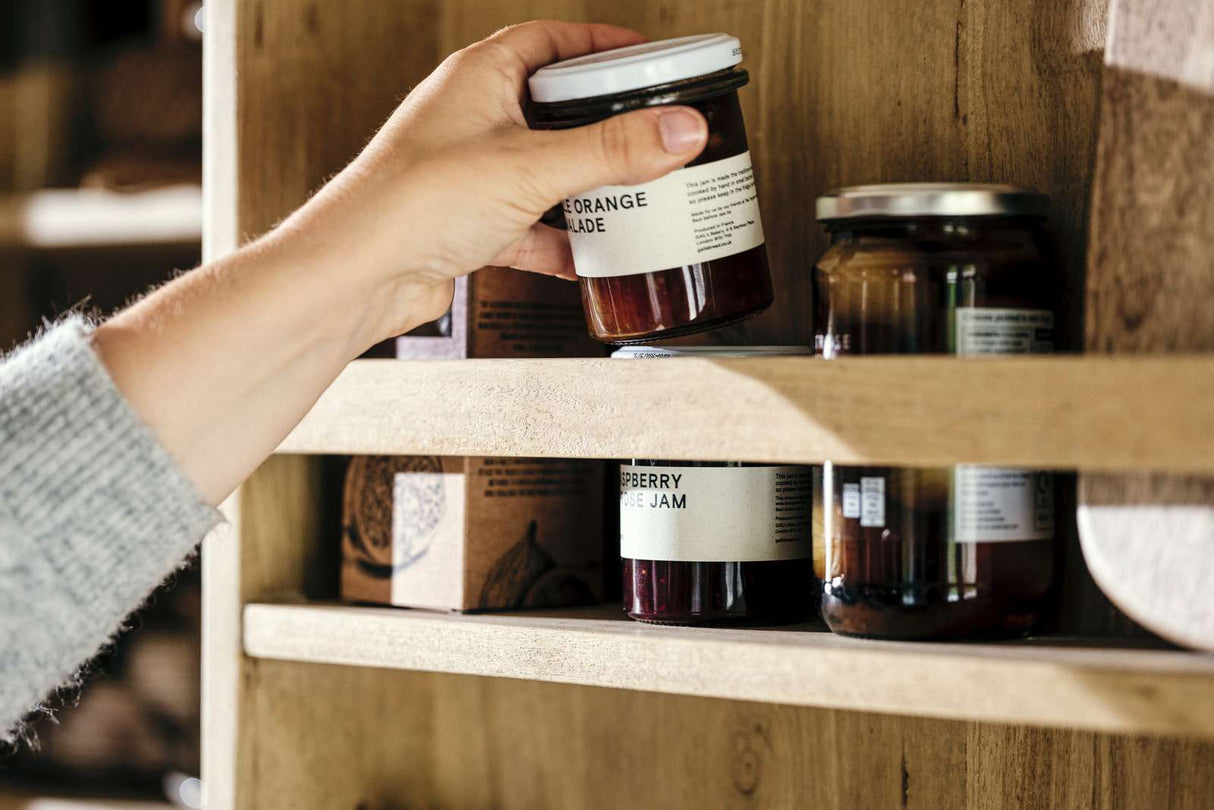 Nkuku Vivan Grooved Pantry Cupboard Natural