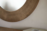 Nkuku Moto Round Mirror Antique Brass