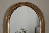 Nkuku Mbwa Oval Mirror Antique Brass