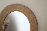Nkuku Putali Etched Mirror Antique Brass