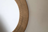 Nkuku Putali Etched Mirror Antique Brass