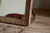 Nkuku Baja Standing Mirror Antique Brass