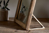 Nkuku Baja Standing Mirror Antique Brass