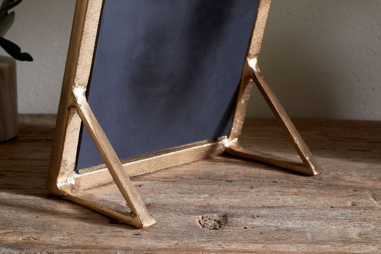 Nkuku Baja Standing Mirror Antique Brass