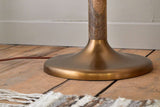 Nkuku Kera Wood & Metal Floor Lamp Base Antique Brass & Natural