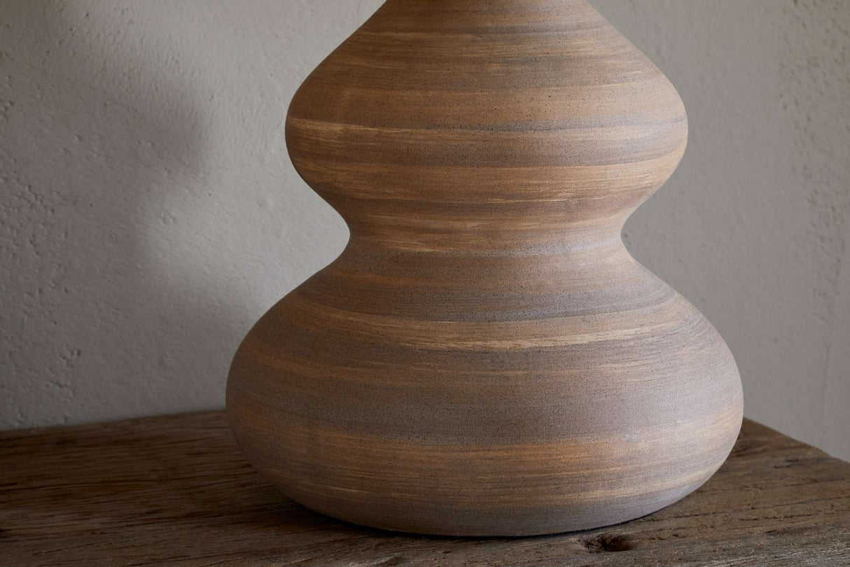 Nkuku Dalat Ceramic Table Lamp Base Natural