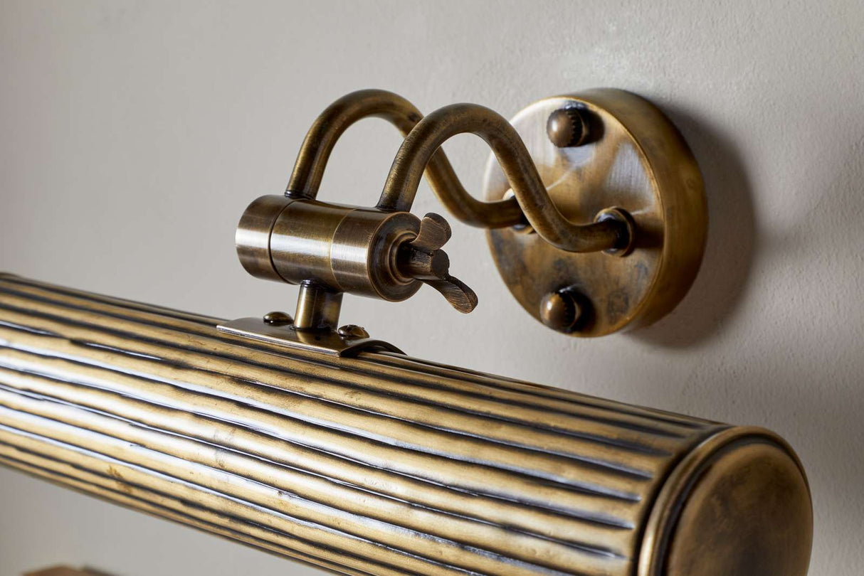 Nkuku Tinje Picture Wall Light Antique Brass
