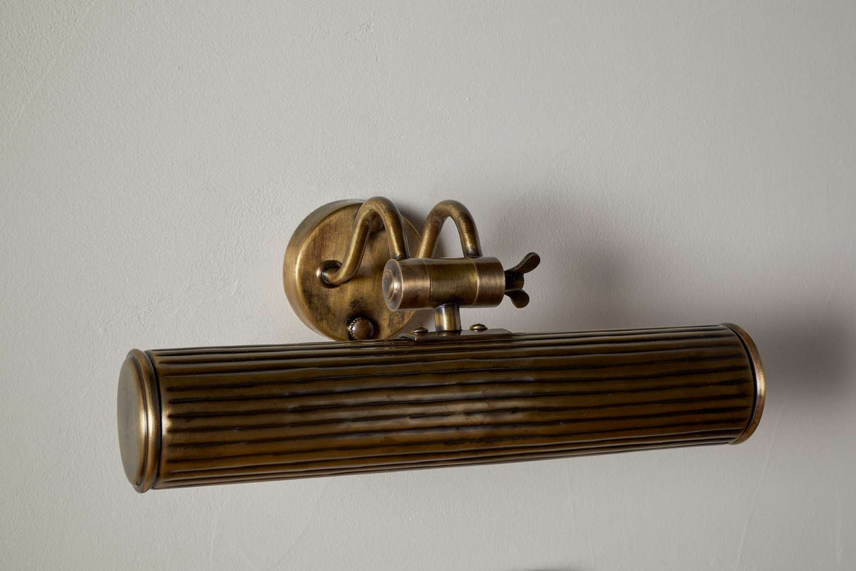 Nkuku Tinje Picture Wall Light Antique Brass
