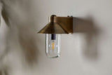 Nkuku Singa Outdoor Wall Lamp Antique Brass