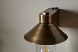 Nkuku Singa Outdoor Wall Lamp Antique Brass