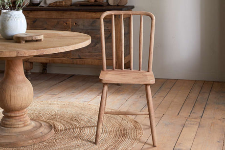 Nkuku Om Mango Wood Dining Chair Natural