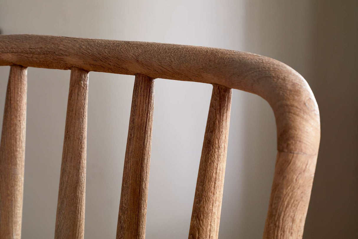 Nkuku Om Mango Wood Dining Chair Natural