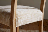 Nkuku Zoha Cotton & Jute Upholstered Dining Chair Natural