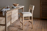 Nkuku Zoha Cotton & Jute Upholstered Counter Chair Natural
