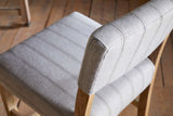 Nkuku Nidhi Linen Upholstered Counter Chair Natural