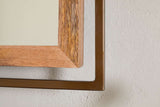 Nkuku Mar Swivel Wall Mirror Antique Brass & Natural