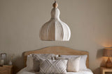 Nkuku Kela Fabric Pendant Off White