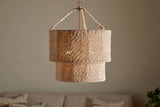 Nkuku Thimba Woven Jute Chandelier Natural