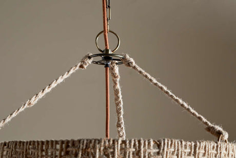 Nkuku Thimba Woven Jute Chandelier Natural