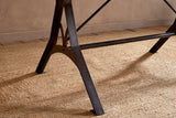 Nkuku Lopa Iron & Reclaimed Wood Dining Table Small