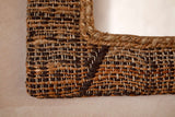 Nkuku Arjun Upholstered Rectangular Wall Mirror Natural