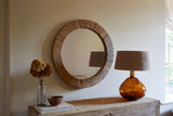 Nkuku Ibo Reclaimed Round Wall Mirror Small