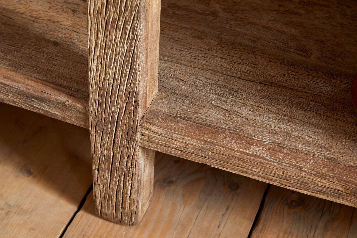 Nkuku Ibo Reclaimed Wood 4 Drawer Console Table Natural