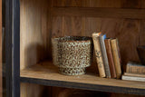 Nkuku Valin Mango Wood & Glass Cabinet Charcoal Wide