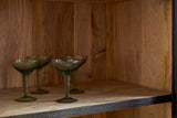 Nkuku Valin Mango Wood & Glass Cabinet Charcoal Wide