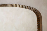 Nkuku Juhli Arched Mirror Aged Antique Brass Large