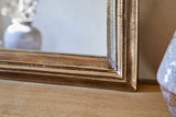 Nkuku Yamuna Rectangular Mirror Aged Antique Brass Large