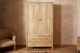 Nkuku Sri Mango Wood Wardrobe Natural