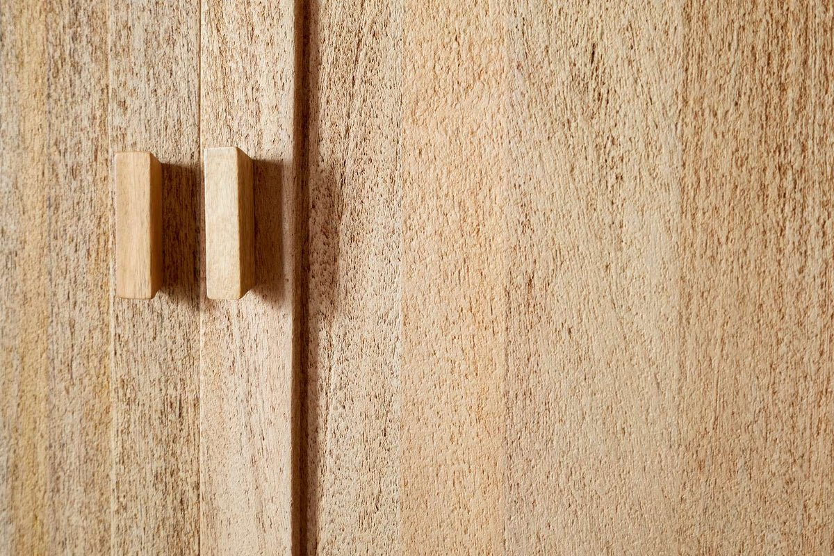 Nkuku Sri Mango Wood Wardrobe Natural