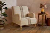 Nkuku Zairya Jute & Cotton Armchair Natural & Rust