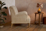 Nkuku Zairya Jute & Cotton Armchair Natural & Rust