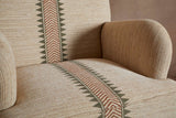 Nkuku Zairya Jute & Cotton Armchair Natural & Rust