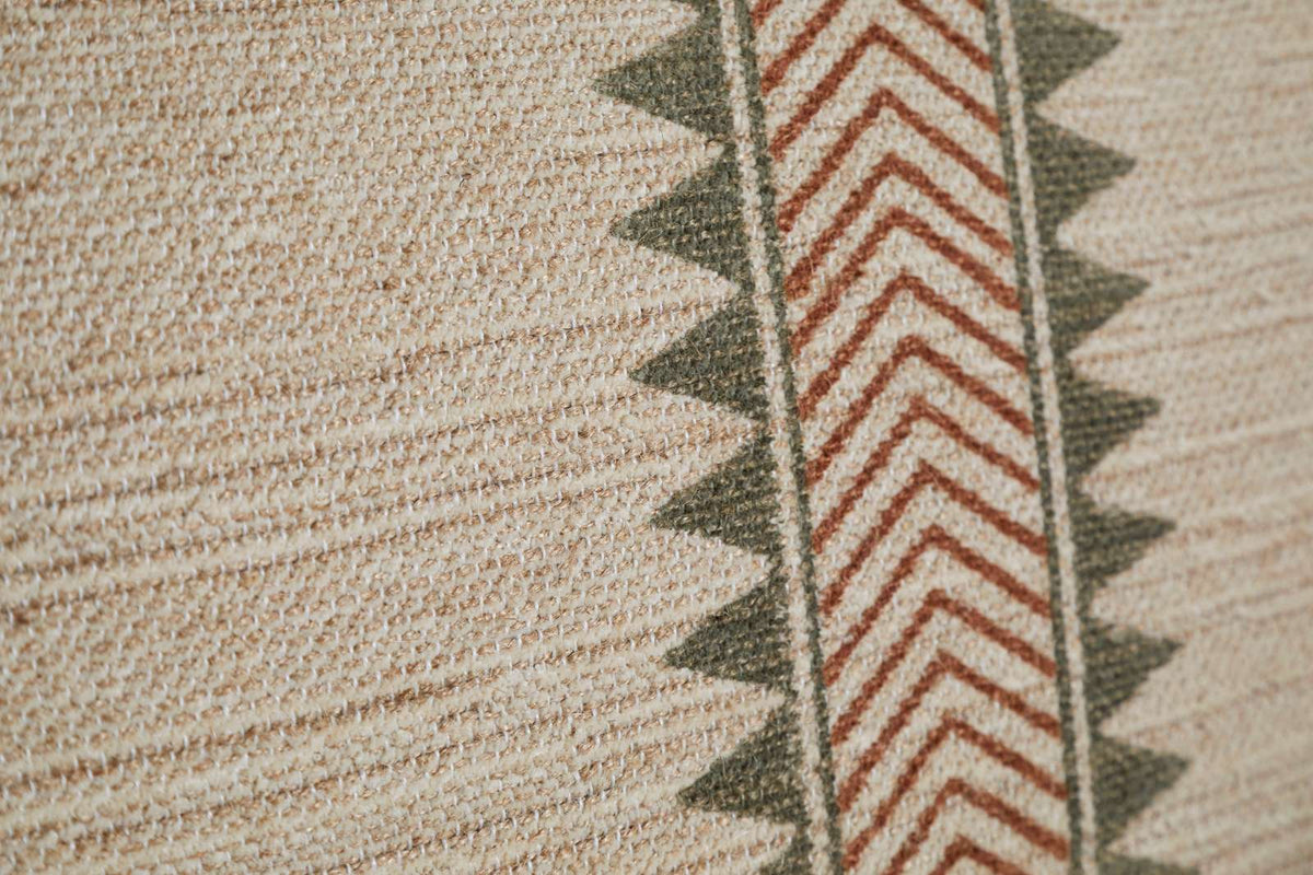 Nkuku Zairya Jute & Cotton Armchair Natural & Rust