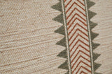 Nkuku Zairya Jute & Cotton Armchair Natural & Rust