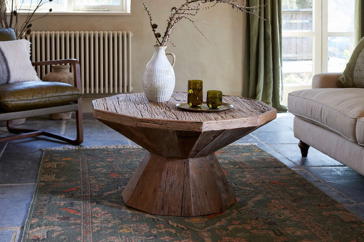 Nkuku Juhi Reclaimed Wood Coffee Table Natural