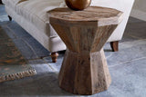 Nkuku Juhi Reclaimed Wood Side Table Natural