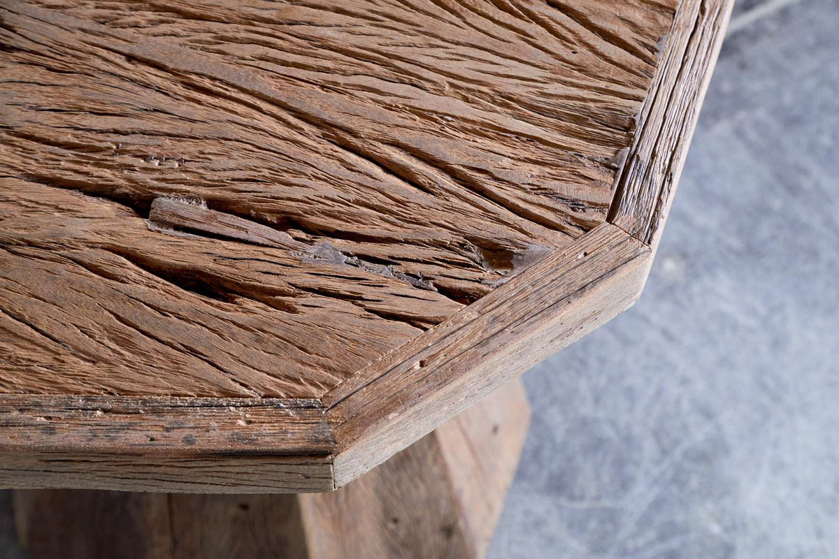Nkuku Juhi Reclaimed Wood Side Table Natural
