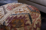 Nkuku Barir Kilm Upholstered Pouf Multi