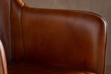 Nkuku Lal Leather Armchair Aged Tan
