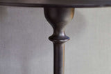Nkuku Lahar Cast Metal Tall Side Table Aged Black