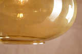 Nkuku Otoro Recycled Glass Pendant Honey Large Round