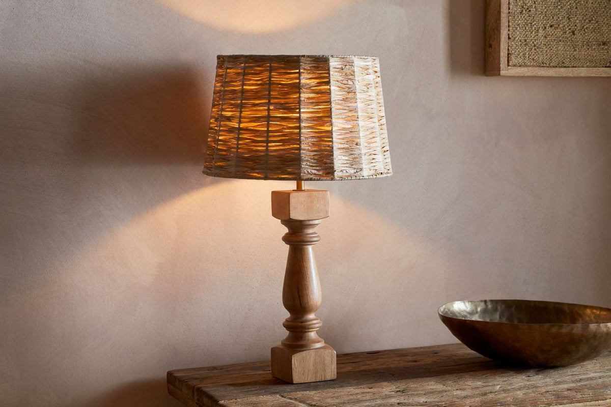 Nkuku Jiji Woven Raffia Lampshade Natural Medium